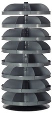 Durham 1209-95, 28" Diameter Rotabin with 9 Shelves, 4,500lbs Capacity