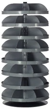 Durham 1209-95, 28" Diameter Rotabin with 9 Shelves, 4,500lbs Capacity
