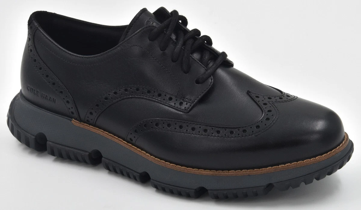 Cole Haan Men\'s Jefferson Grand WP Black Leather Oxford Dress Shoes 11.5M NIB Cole Haan Leather Upper Black Dress Shoes for Men for Sale  main image 3