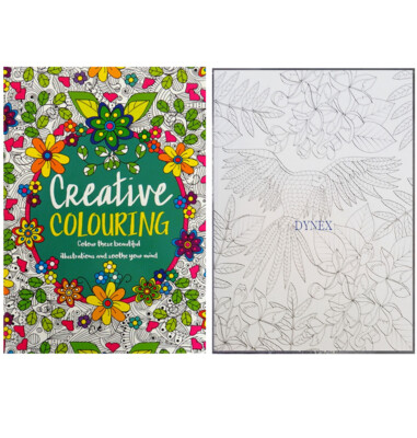 CREATIVE THERAPY COLOURING BOOK A4 - COLOUR THERAPY ZEN CALM