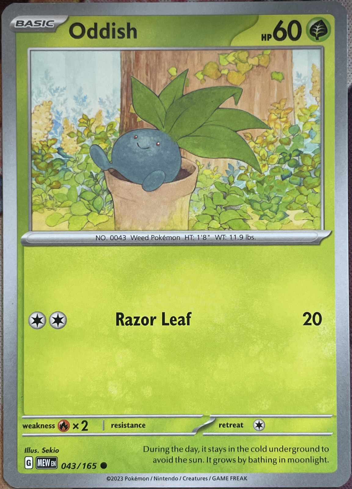 Oddish - 043/165 - Scarlet & Violet 151 Pokemon 2023