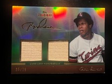 2011 Topps Tribute Dual Relics Green #RCA Rod Carew #'d 35/75 Twins