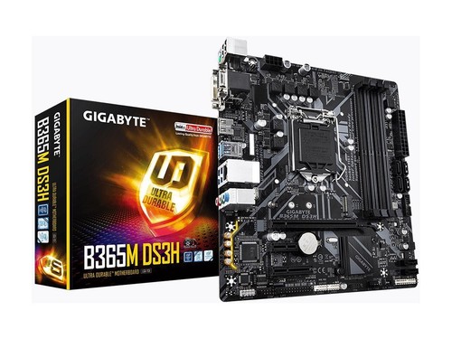 GIGABYTE B365M DS3H LGA 1151 (300 Series) Intel B365 Micro ATX Intel Motherboard - Picture 1 of 8