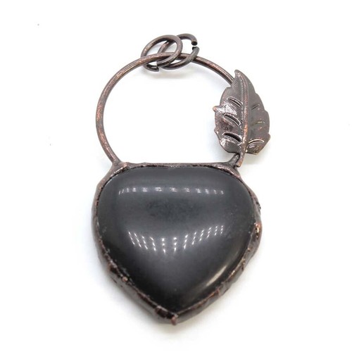 Vintage Crystal Heart Stone Pendant Amethyst Rose Quartz Charms Bohemia Jewelry - Picture 32 of 48