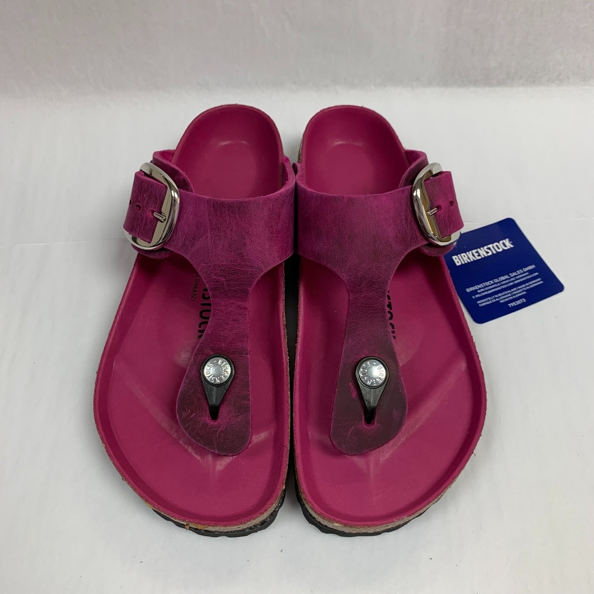即ゲット ☆Birkenstock☆ Gizeh Big Buckle ピンク Birkenstock Womens Gizeh Big Buckle Natural Leather Patent