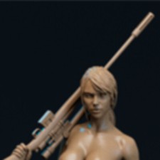 Quiet Full Resin Figure Model Kit 1/24 Scale 75mm Unpainted Unassembled Toy