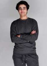 Men's Premium Cotton Fleece Sweatshirt Grey