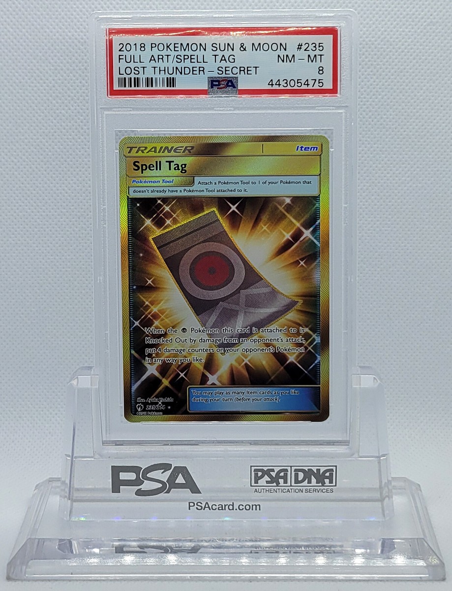 pokemon lost thunder rare cards PSA 10 Tyranitar GX (Secret) 223 Secret Fairy Ability Mysterious Buzz As long as this Pokmon is on your Bench POKEMON LOST THUNDER SPELL TAG