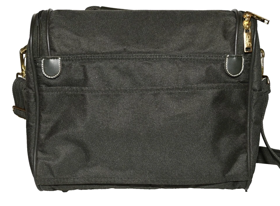 Bolso de mano Diane Von Furstenberg de lona verde oscuro con correa para el hombro fin de semana Foto 2 de 4