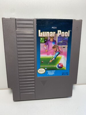 LUNAR POOL -- NES Nintendo Original Authentic Game CLEAN TESTED