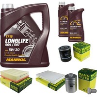 Mann Inspektionspaket 7L Mannol Longlife 504/507 5W-30 FüR Audi A6 2.4 2.8