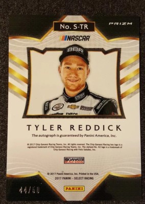 TYLER REDDICK 2017 SELECT BLUE SP44/50 SIGNATURE AUTOGRAPH NASC