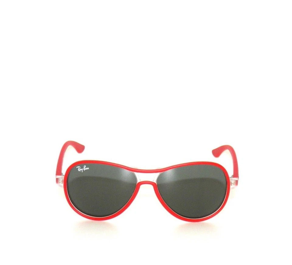 Gafas de sol Ray Ban para niños RJ 9055S 194/71 mate rojo cristal verde JR 9055 Foto 2 de 4