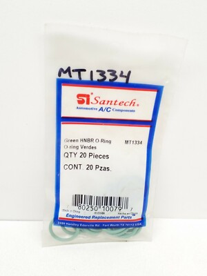 MT1334 Santech Industries A/C Service Line O-ring Green HNBR - Qty. 20 Pieces