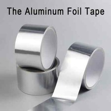 Aluminium Foil Tape Strong Adhesive Heat Proof Exhaust Pipes Vent Ducts Repair