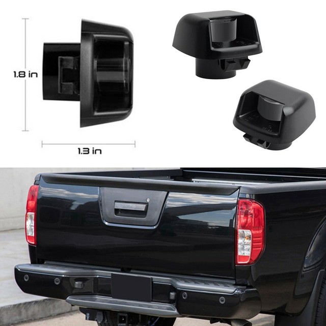 1Pair Car Rear Bumper License Plate Light Cover For Nissan Frontier