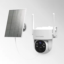 Solar Battery Powered WIFI6 Security Camera System 3MP IP Pan Tilt Outdoor HG