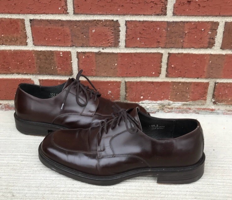 Banana Republic Mens Brown Leather Lace Up Oxford Dress Shoes Size 10.5 D