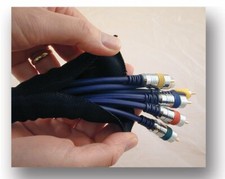 1/2 SNAKESKIN Wire & Cable Cover - black - 50...
