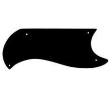 USA PICKGUARD for GIBSON® 1961-63 HALF FACE SG® CUSTOM 5Ply PG BLACK Aged Look