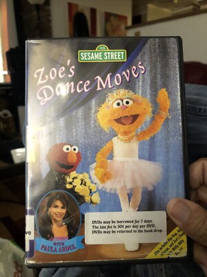 Sesame Street Zoes Dance Moves DVD 2003 Bonus Hot Dance Songs Paula Abdul