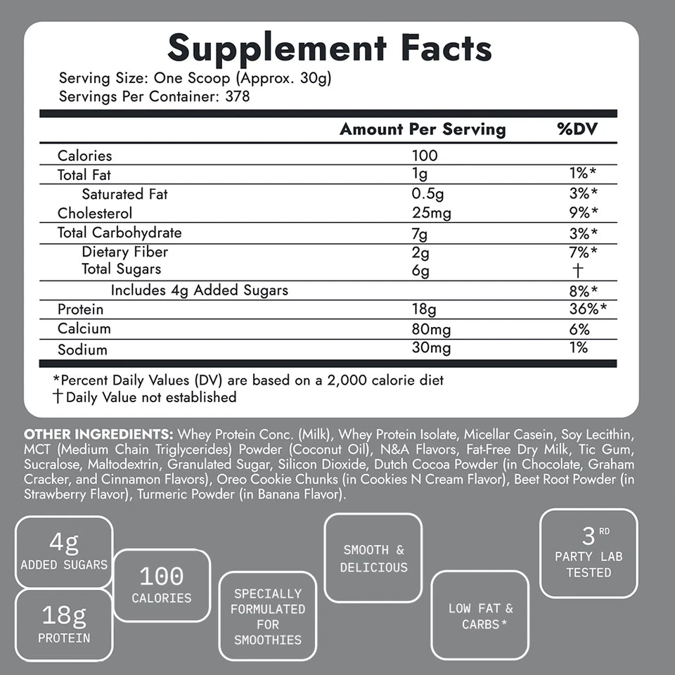 Proteína de suero, mezcla de batidos, proteína de barra de jugo, batido de proteínas - 25 libras a granel Foto 2 de 2