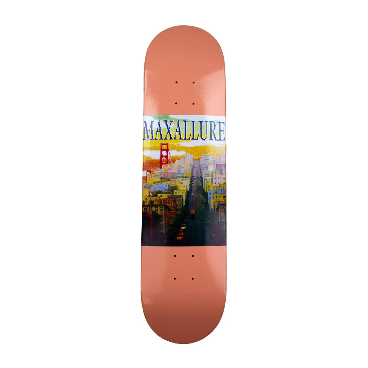 Maxallure Skateboard Deck Pixel SF Red 8.25