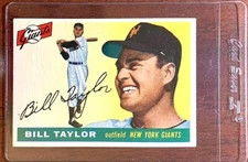 1955 Topps Set Break #53 Bill Taylor Baseball Card Ships w/ Card Saver!