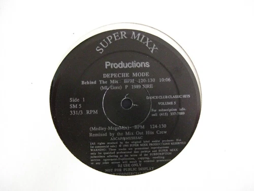 Depeche Mode - Dance Club Classic Hits Volume 5 (12", Promo, Unofficial)
