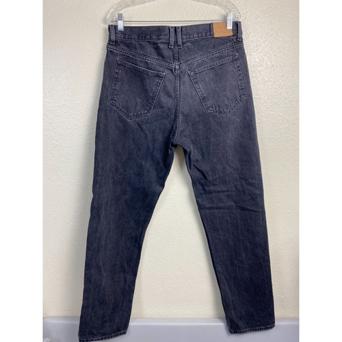 Weekday Barrel Jeans Mens size 32X34 Black Tapered Button fly Denim Cotton