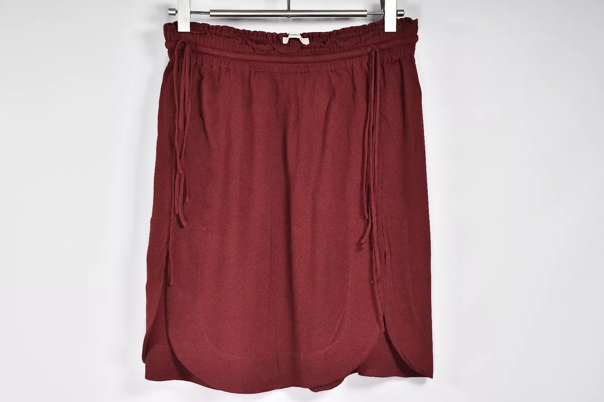Burgundy clearance skirt ebay