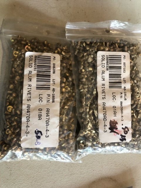 SOLID ALUMINUM RIVETS - UNIVERSAL HEAD - AN470-4-3 | eBay