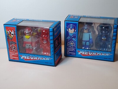 Set 2 figurines Bearbrick Kubrick Rockman Blues