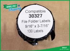 Dymo® Compatible 30327 Thermal Print Labels BPA Free File Folder Tag - 2 Rolls