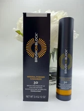 Brush On Block SPF 30 Mineral Powder Sunscreen Translucent 12oz./3.4G Exp 04/26