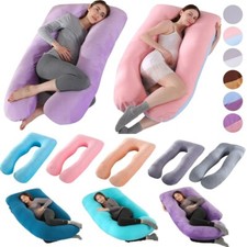 Extra Large Full Body Pregnancy Pillow J-Shape Maternity Support Pregnant Pillow