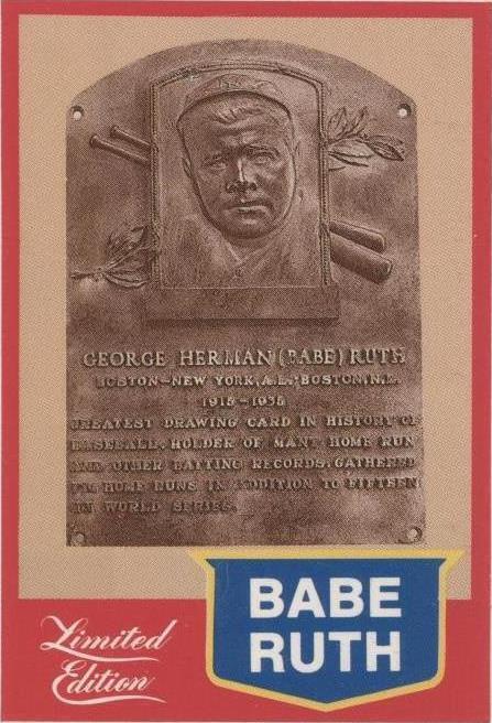 1989 CMC Babe Ruth Limited Edition - Babe Ruth #20 Red Border for sale ...