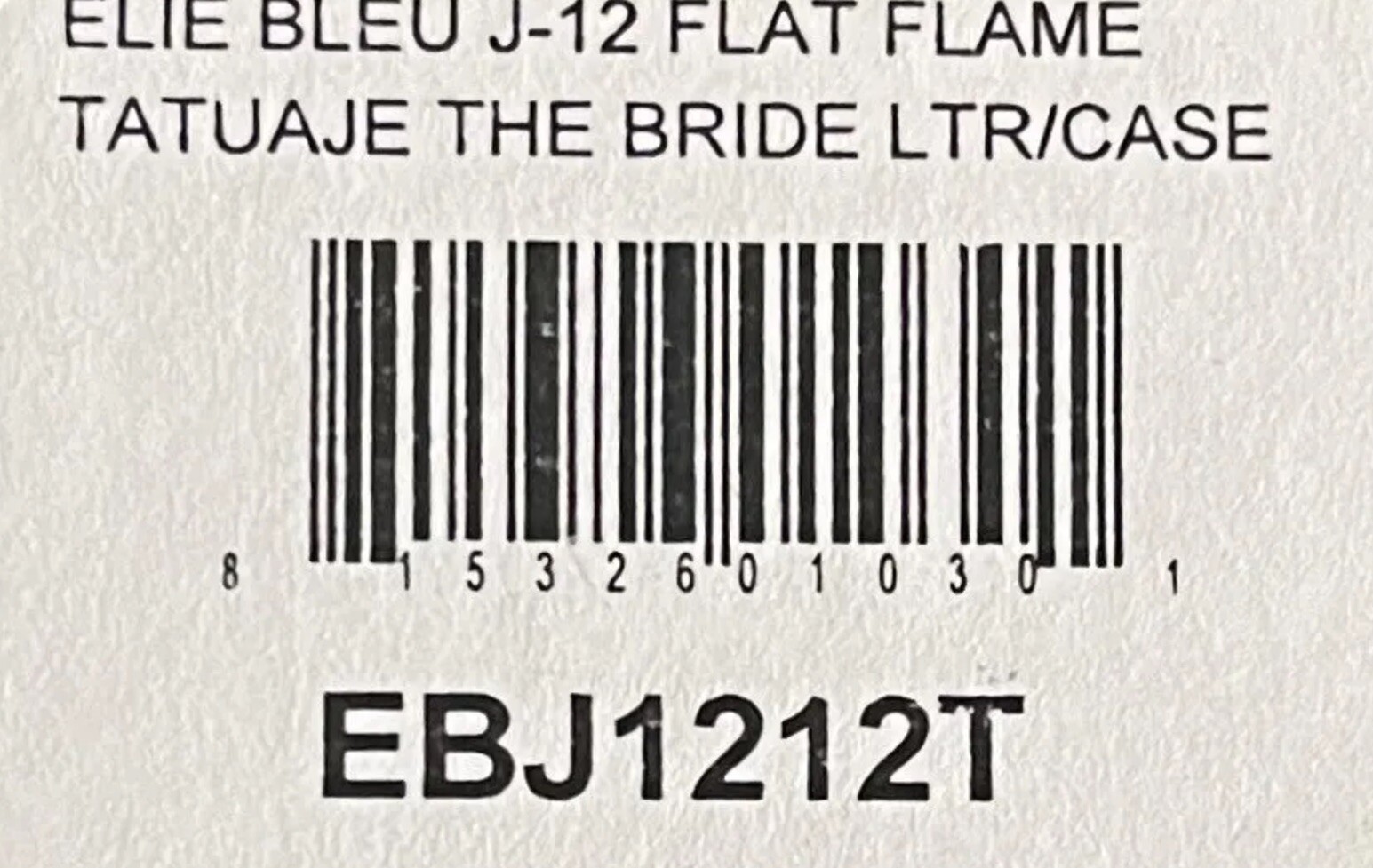 Elie Bleu Tatuaje The Bride #13, The Monster Series Lighter #343/411