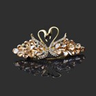 Women Large Crystal Swan Hair Clip Barrette Hairpin Clips Ponytail Hair