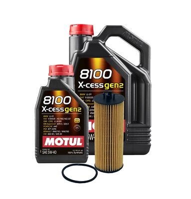 7L Motul 8100XCESS 5W40 Mann Filter Motor Oil Change Kit F82 F83 M4 3.0 TurboS55
