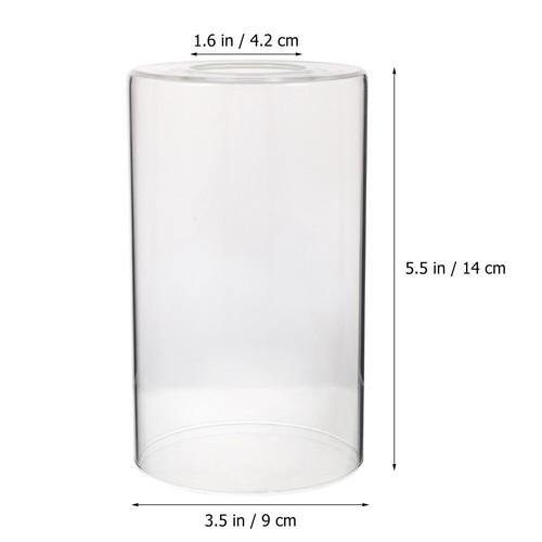 Cylindrical Lamp Glass Shade Ceiling Light Lampshade Office Replacement - Picture 5 of 10