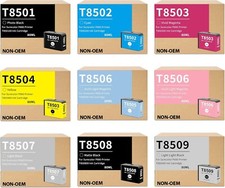 T850 Ink Cartridge 9-Pack, 80ML for Epson SureColor P800 T85019T8501