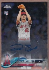 2018 Topps Chrome Rookie Autographs #RAPBR Parker Bridwell RC AUTO - ANGELS