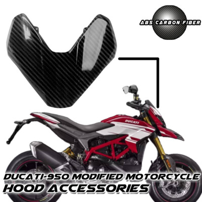 Upper Front Headlight Fairing Carbon Fiber For 2019-2021 Ducati Hypermotard 950