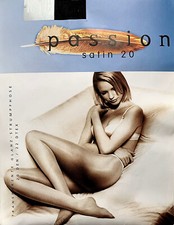 VINTAGE! Levée Passion Satin,  Glanzstrumpfhose, durchgehend transparent, 20 DEN