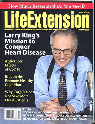 Life Extension Magazine February 2008 Larry King EX No ML 050817nonjhe