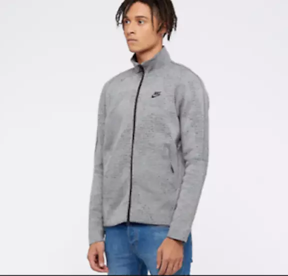 LARGE Nike Tech Fleece GX 1.0 Grey Men s Jacket Pullover Full Zip 886172 091