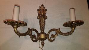 Antike Originale Vor 1945 Antik Wandlampe Wandleuchte Messing