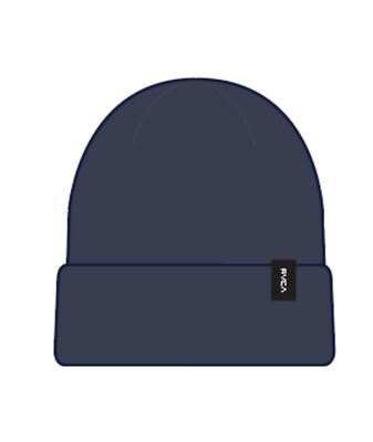 RVCA Herren-Strickmanschettenmütze ~ Dayshift dunkelblau