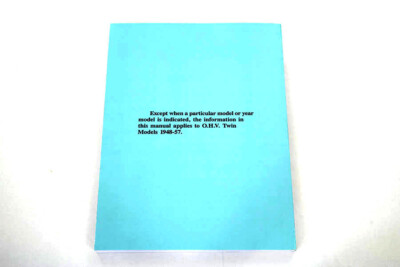 V-Twin 9885 Factory Service Manual for 1948-1957 Panhead and Rigid